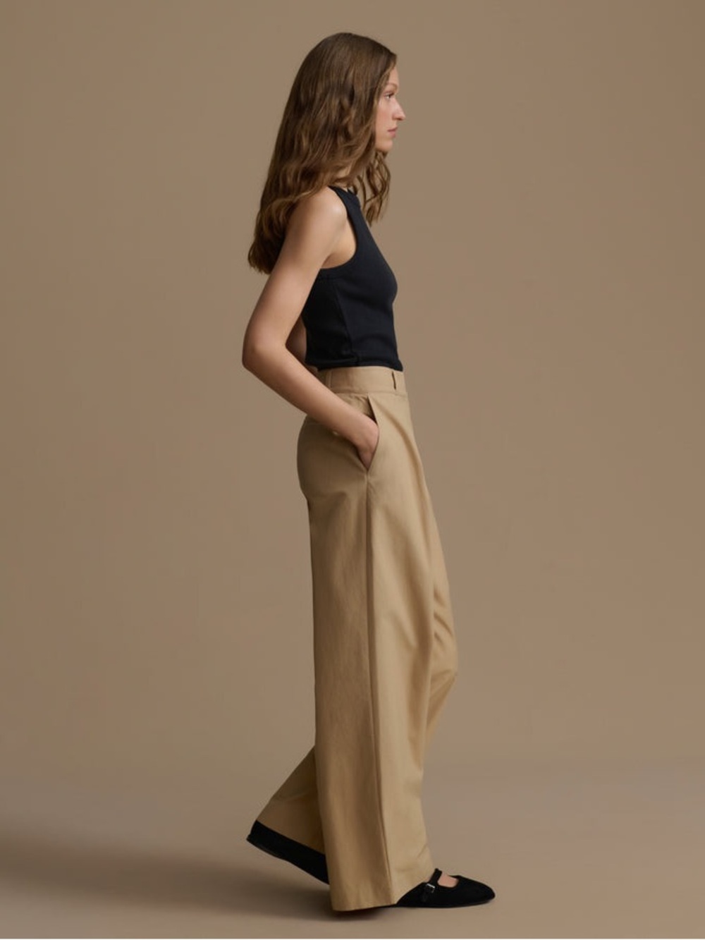 jenni kayne newport pants in Khaki color Sz 2